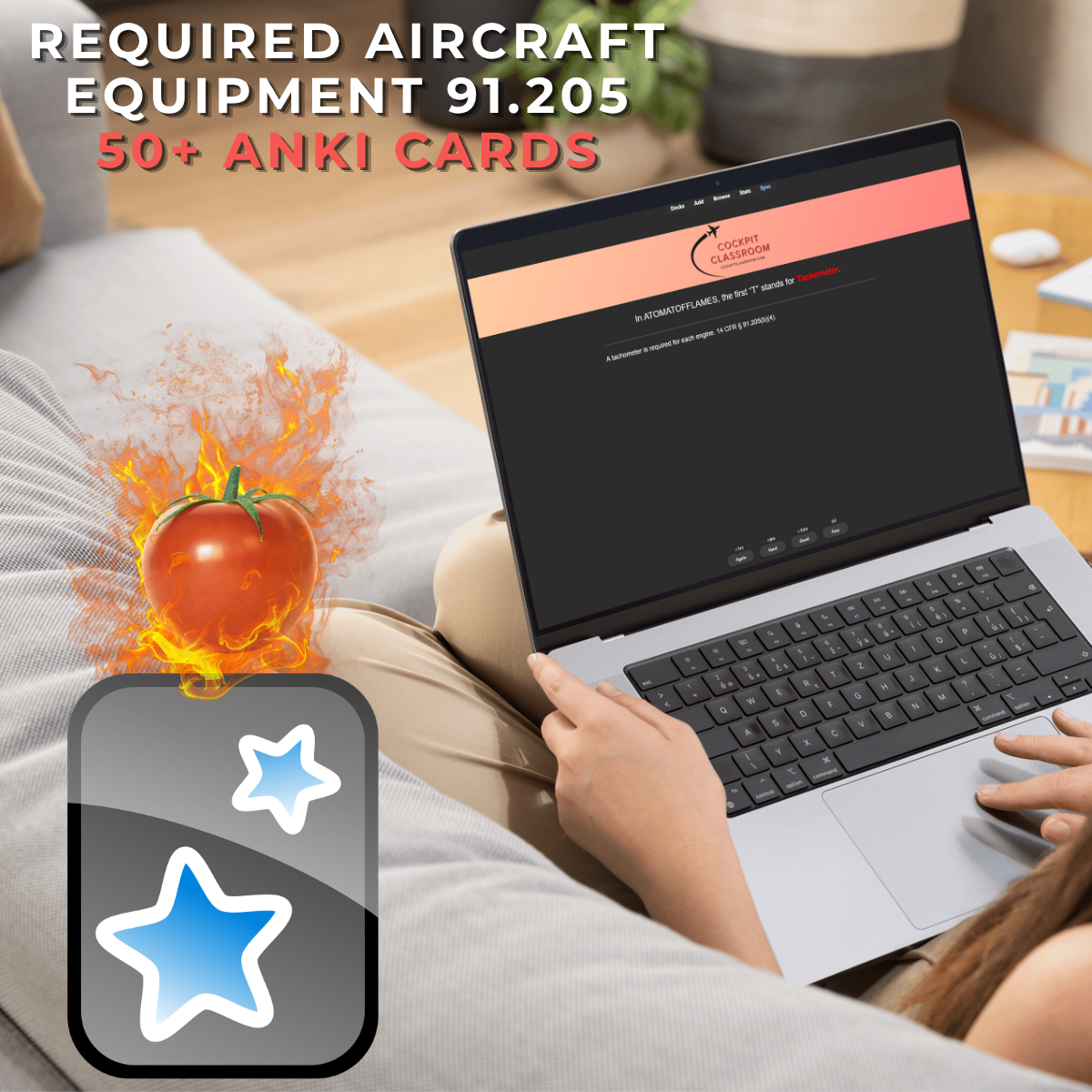 Required Aircraft Equipment 91.205 - Anki Flashcards